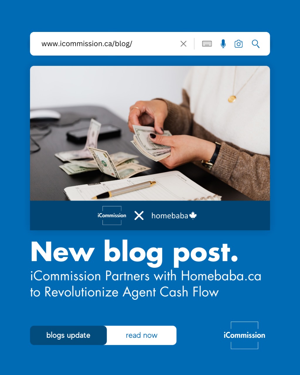 iCommission Partners with Homebaba.ca to Boost Agent Cash Flow